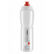 ELITE-Fľaša JET transparentná červené logo 950 ml Biela