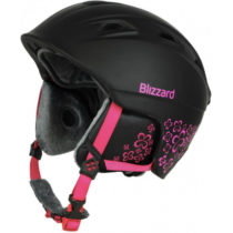 BLIZZARD-VIVA DEMON ski helmet, black matt/magenta flowers, Mix 56/59 cm 20/21