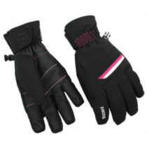 BLIZZARD-Viva Plose ski gloves, black/white/pink 20 7 Čierna