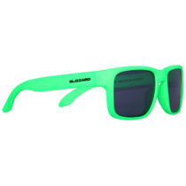 BLIZZARD-sun glasses POL125-440 rubber neon green, POL Zelená 55-15-123