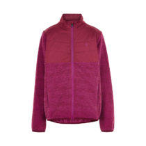 COLOR KIDS-Fleece jacket w/Solid Effect -Beet Red 122 Ružová