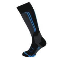 BLIZZARD-Allround wool ski socks junior,black/anthracite/blue Čierna 24/26