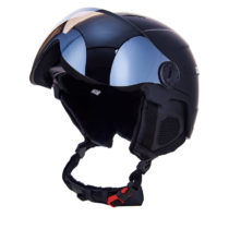 BLIZZARD-Double Visor ski helmet, black matt, big logo, smoke lens, m Čierna 60/63 cm 20/21