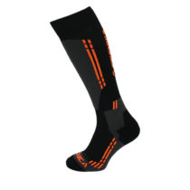 TECNICA-Competition ski socks, black/anfhracite/orange Čierna 43/46