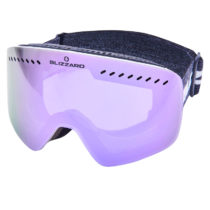 BLIZZARD-Ski Gog. 983 MDAVZO, white shiny, smoke2, purple REVO M/L Biela