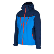 BLIZZARD-Mens Ski Jacket Stelvio, bright blue/dark blue/red Modrá M