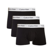 CALVIN KLEIN-CK LOW RISE TRUNKS-3 pack Black Čierna L