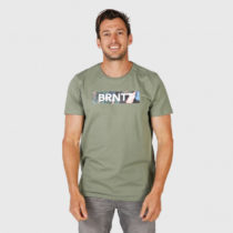 BRUNOTTI-Tyson Mens T-shirt-0760-Vintage Green Zelená XL