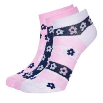 AUTHORITY-ANKLE SOCKS 3PCK flower pink SS20 Mix 35/38