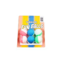 TIBHAR-Tibhar Funballs, x6, bicoloured Mix